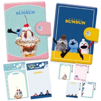 【予約 1月】パペットスンスン シールバインダー2種&追加リフィル2種フルセット(送料込)