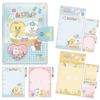 【予約 2月】んぽちゃむ シャカシャカカプセルシールバインダー青色＆追加リフィルセット（送料込）