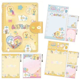 【予約 2月】んぽちゃむ シャカシャカカプセルシールバインダー黄色＆追加リフィルセット（送料込）